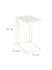 relaxdays Beistelltisch in Weiß - (B)50 x (H)64 x (T)35 cm