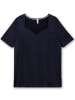 sheego T-Shirt in tiefblau