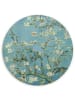 OnlyWow Rundes Wandbild Pastellblau