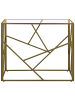 Beliani Konsolentisch ORLAND in Gold/Transparent - (W) 100 x (H) 85 x (L) 40 cm