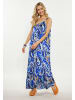 IZIA Damen Kleid in Blau Mehrfarbig