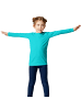 tectake Einfarbiges Langarm-Shirt für Kinder, türkis