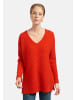 PETER HAHN Pullover V-Pullover in ROT