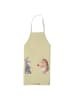 Mr. & Mrs. Panda Schürze Hase Igel ohne Spruch in Gelb Pastell