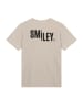 F4NT4STIC T-Shirt Smiley Dark in sand