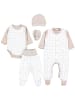 TupTam Baby Bekleidung Set Jungen Langarm Neugeborene 5 tlg in beige Modell 5