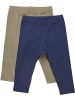 Minymo Kinder Leggings "Leggings (2-pack)" in Blau