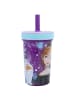 Disney Ice Magic kippsicherer, rutschfester Plastikbecher mit Strohhalm 370