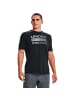 Under Armour T-Shirt TEAM ISSUE in black-rhino gray