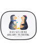 Mr. & Mrs. Panda Sonnenschutz Auto Pinguin Pärchen mit Spruch in Weiß