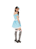 tectake Kurzes, sexy Kleid, blau/weiß