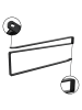 Intirilife 2x Papierrollenhalterung in Z-Form in Schwarz