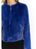 faina Damen Faux Fur Jacke in Königsblau
