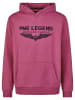 PME Legend Pullover HOODED SOFT TERRY WITH LOGO in Rot