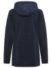 Polarino Strickfleecejacke in Navy mélange