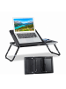 relaxdays 2 x Laptoptisch in Schwarz - (B)75 x (H)40 x (T)35 cm