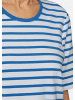GOLDNER Jerseyshirt im Streifen-Look in weiß / delftblau / geringelt