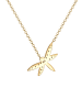 Elli Halskette 925 Sterling Silber Libelle in Gold