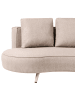 Beliani 4-tlg Gartensofa PARORI in Beige rechtsseitig