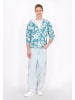 MO Men Jacket in Green White