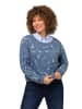 Ulla Popken Sweatshirt in jeansblau