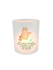 Mr. & Mrs. Panda Kerzen Glas Katze Wasserglas mit Spruch in Transparent