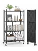 COSTWAY Schwerlastregal klappbar 71 x 34 x 126 cm in Schwarz