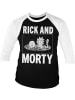 Rick and Morty Longsleeve in Weiß