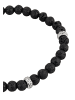 KUZZOI Armband 925 Sterling Silber in Schwarz