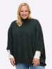 sheego Poncho in moos-meliert