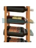 relaxdays Weinregal in Natur - (B)47 x (H)94 x (T)26 cm