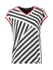 Aniston CASUAL T-Shirt in schwarz-weiß-rot