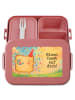 Mr. & Mrs. Panda Lunchbox Toast Party Design mit Spruch in Rot Pastell