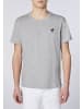 Polo Sylt T-Shirt mit gesticktem Logo-Symbol in Grau