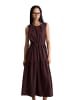 Marc O'Polo DENIM Crinkle-Stufenkleid regular in Burnt Aubergine