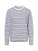 SAMSOE & SAMSOE Langarmshirt Sacamino in weiß marine