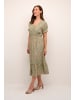 Cream Kleid CRLina Feminine in Green Flower Print