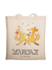 Mr. & Mrs. Panda Tasche Füchse Salsa tanzen mit Spruch in Creme