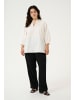 KAFFE curve Langarm-Bluse KClulla in Chalk Flower Embroidery