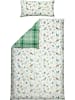 REDBEST Flanell Wendebettwäsche in grün