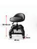 relaxdays Werkstatthocker in Rot - (B)40 x (H) 50 x (T)40 cm