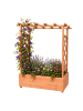 relaxdays Pflanzkasten-Rankgitter in Orange - (B)100 x (H)114 x (T)44 cm