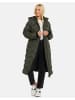 Threadbare Wintermantel THB Ladies Long Line Gandey in Khaki