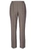 GOLDNER Kurzgröße:  Karoschlupfhose Re-fresh Karoschlupfhose in beige