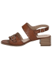 Caprice Sandalette in COGNAC NAPPA