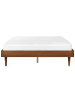 Beliani Doppelbett TOUCY in Braun - (W) 165 x (H) 38 x (L) 204 cm