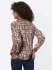 WITT WEIDEN Sweatshirt in braun-weiß-bedruckt