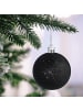 relaxdays 30-tlg. Weihnachtskugeln Set in Schwarz