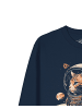 wat? Apparel Sweatshirt Catstronaut in Dunkelblau