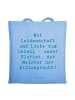 Mr. & Mrs. Panda totebag Spruch Florist Kunst mit Spruch in Sky Blue